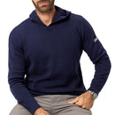 Oscar Jacobson Kennedy Lightweight Knitted Hoodie - Navy
