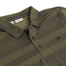 Calvin Klein Shadow Stripe Polo Shirt - Army Green Marl