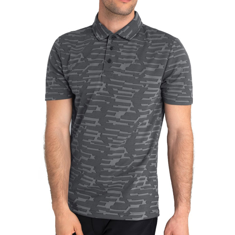 Calvin Klein Aztec Polo Shirt - Charcoal