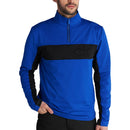 Calvin Klein Embossed Half Zip Insul-Lite Pullover - Blue/Black
