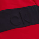 Calvin Klein Embossed Half Zip Insul-Lite Pullover - Red/Navy