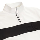 Calvin Klein Embossed Half Zip Insul-Lite Pullover - White/Black