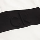 Calvin Klein Embossed Half Zip Insul-Lite Pullover - White/Black