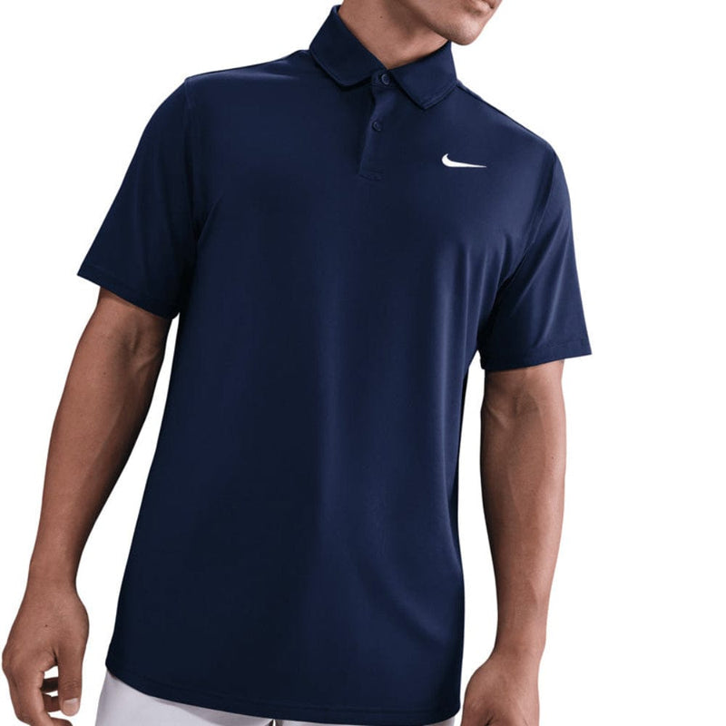 Nike Dri-Fit Velocity Solid Polo Shirt - College Navy/White
