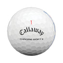 Callaway Chrome Soft X Triple Track Golf Balls - White - 12 Pack