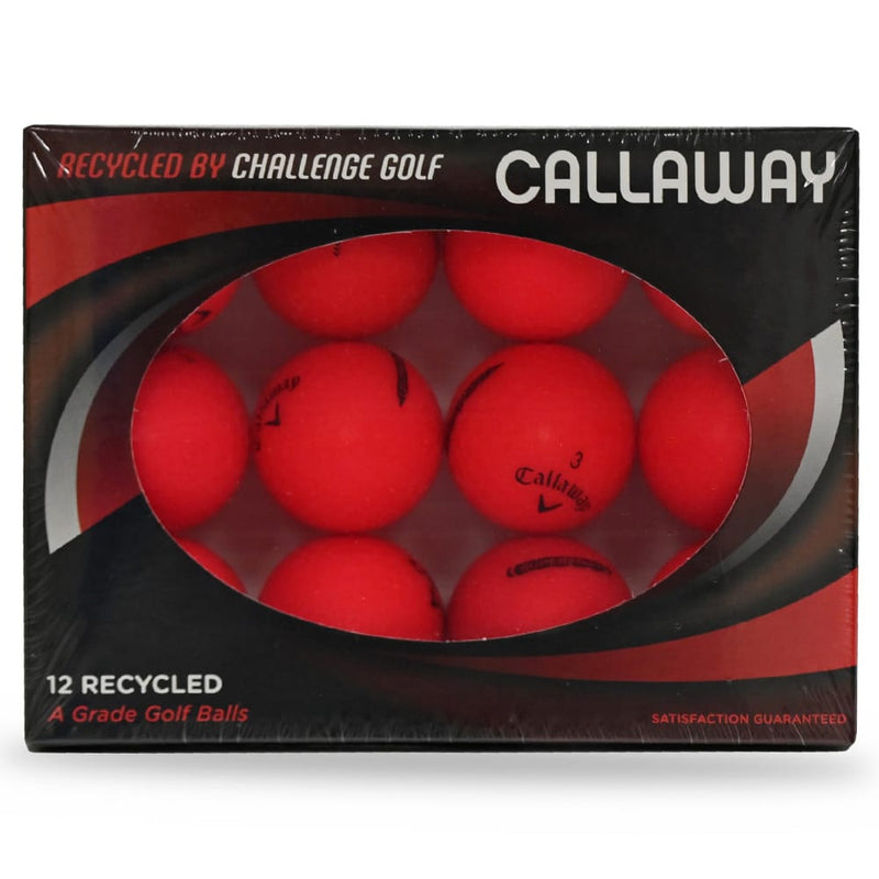 Callaway Supersoft Matte Rewashed Golf Balls - 12 Pack - Red