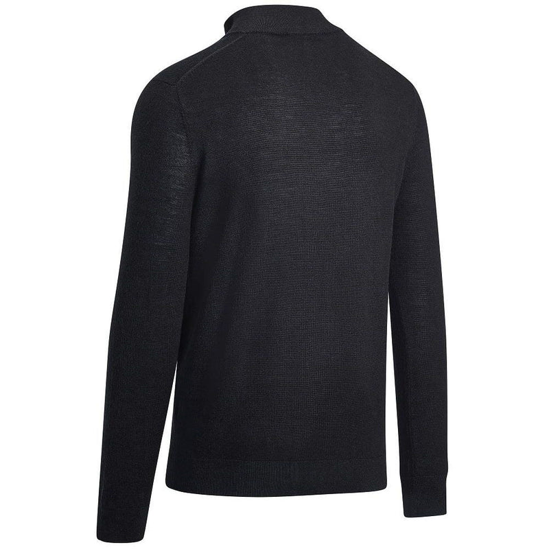 Callaway 1/4 Zip Blended Merino Pullover - Black Ink