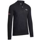 Callaway 1/4 Zip Blended Merino Pullover - Black Ink