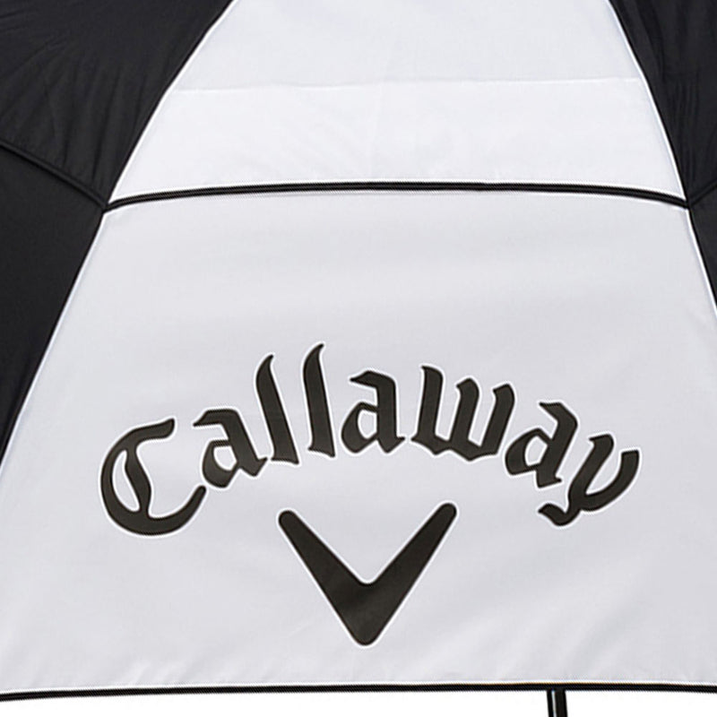 Callaway 60" Double Canopy Clean Logo Umbrella - Black/White