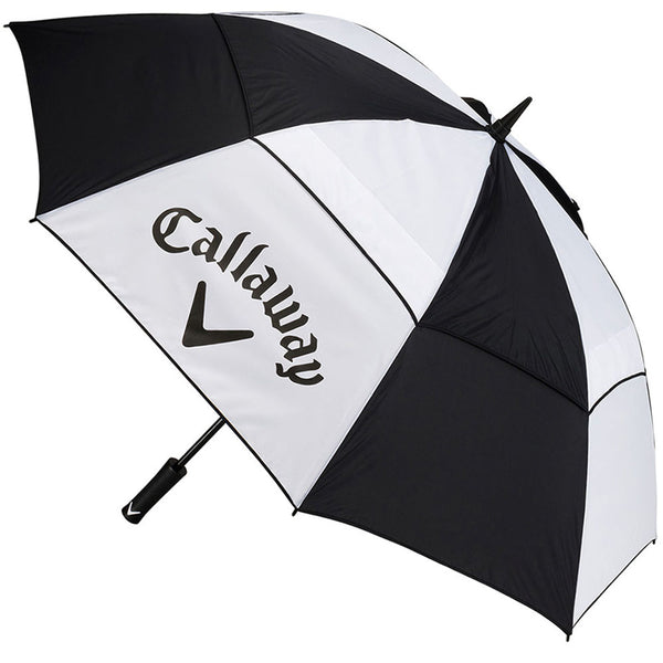 Callaway 60" Double Canopy Clean Logo Umbrella - Black/White