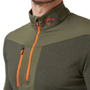 Callaway Aquapel 1/2 Zip Pullover Sweater - Black Lichen/Tigerlily