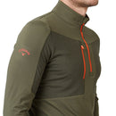 Callaway Aquapel 1/2 Zip Pullover Sweater - Black Lichen/Tigerlily
