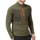 Callaway Aquapel 1/2 Zip Pullover Sweater - Black Lichen/Tigerlily