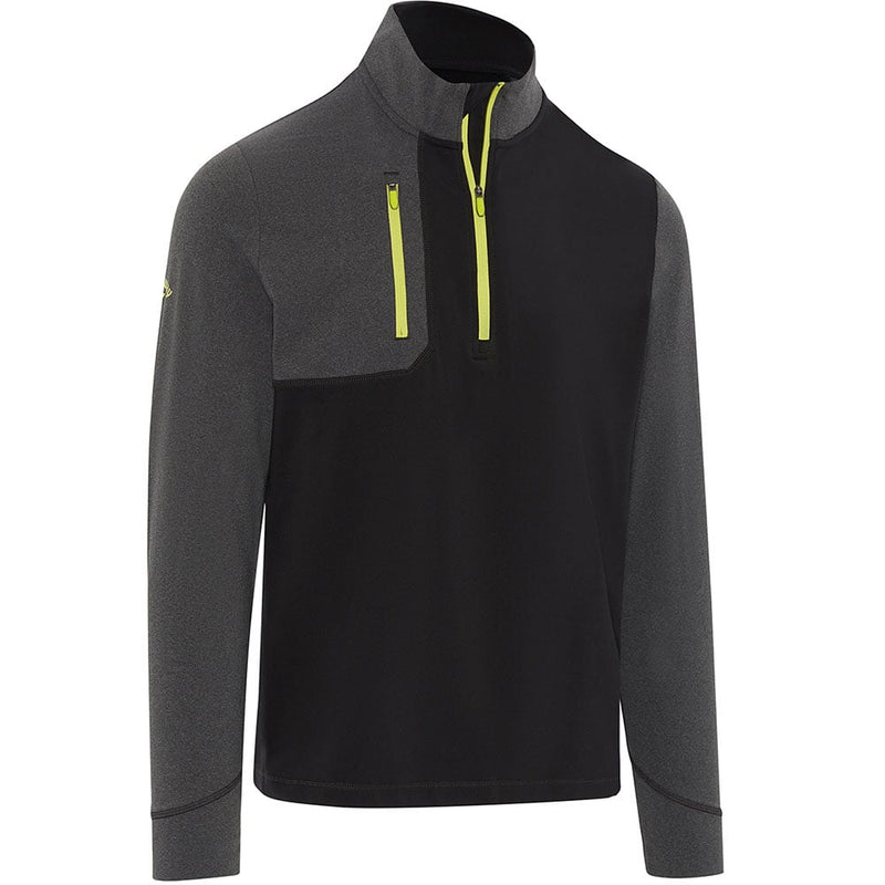 Callaway Aquapel Mixed Media 1/4 Zip Pullover - Caviar