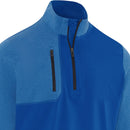 Callaway Aquapel Mixed Media 1/4 Zip Pullover - Light Lapis/Heather