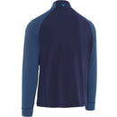 Callaway Aquapel Mixed Media 1/4 Zip Pullover - Peacoat