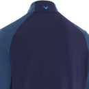 Callaway Aquapel Mixed Media 1/4 Zip Pullover - Peacoat