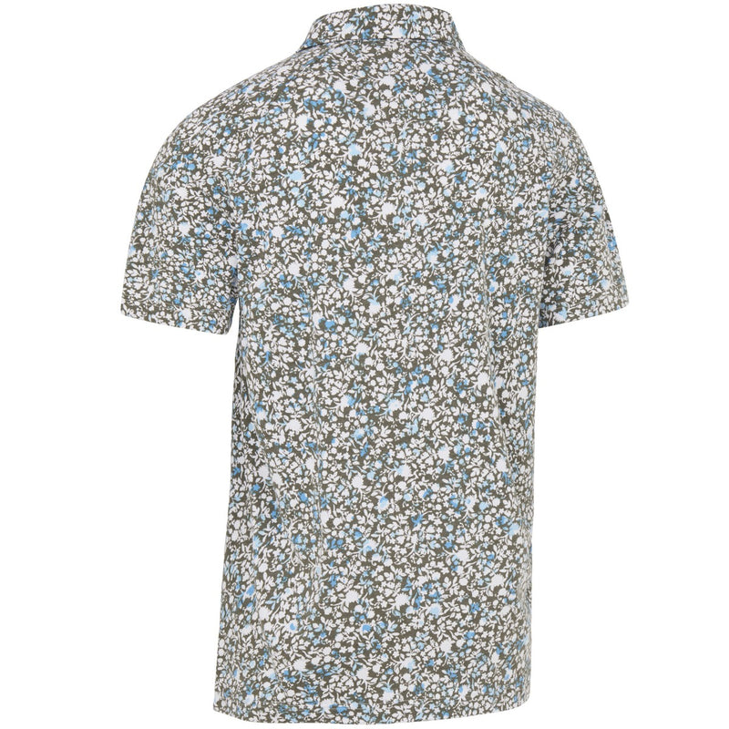 Callaway Artificial Nature Print Polo Shirt - Black Lichen