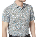 Callaway Artificial Nature Print Polo Shirt - Black Lichen