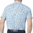 Callaway Artificial Nature Print Polo Shirt - Malibu Blue