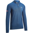 Callaway 1/4 Zip Blended Merino Pullover - Moody Blue