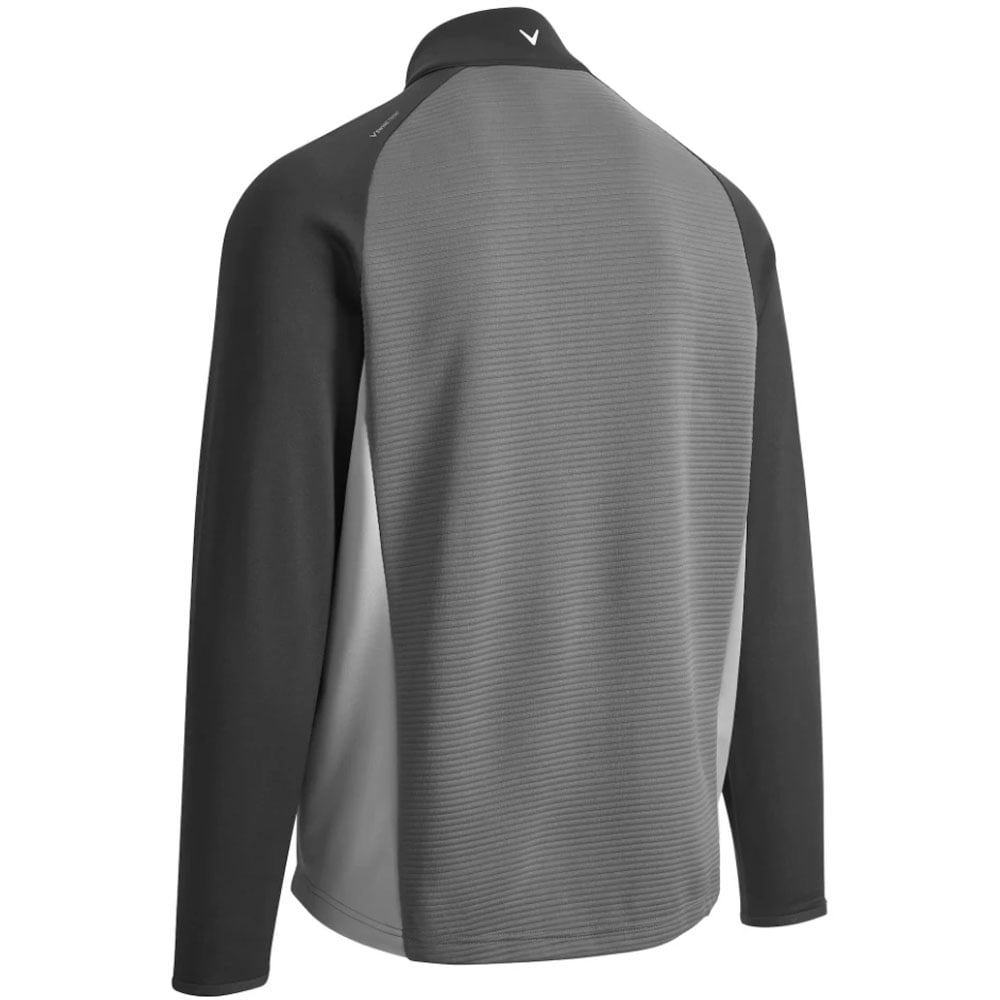 Callaway Blocked Ottoman Fleece 1 4 Zip Pullover Quiet Shade