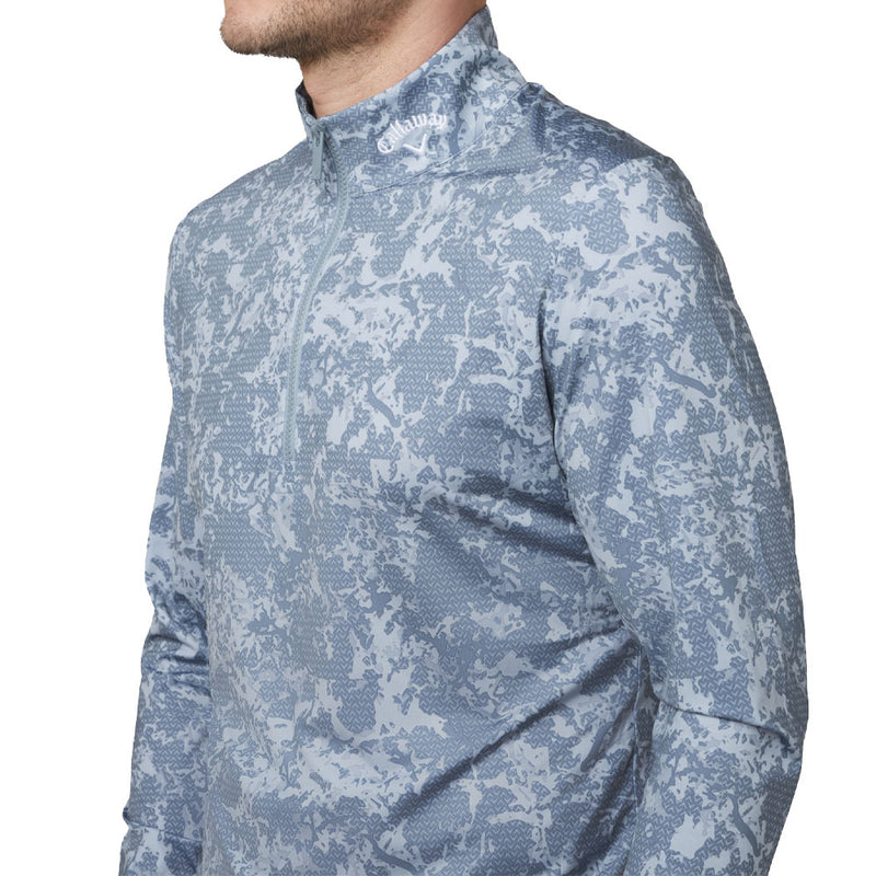 Callaway Camo Print 1/4 Zip Pullover - Flint Stone