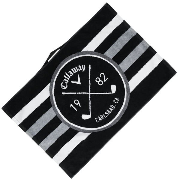 Callaway Cart Towel - Black/White/Charcoal