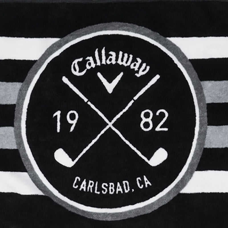 Callaway Cart Towel - Black/White/Charcoal