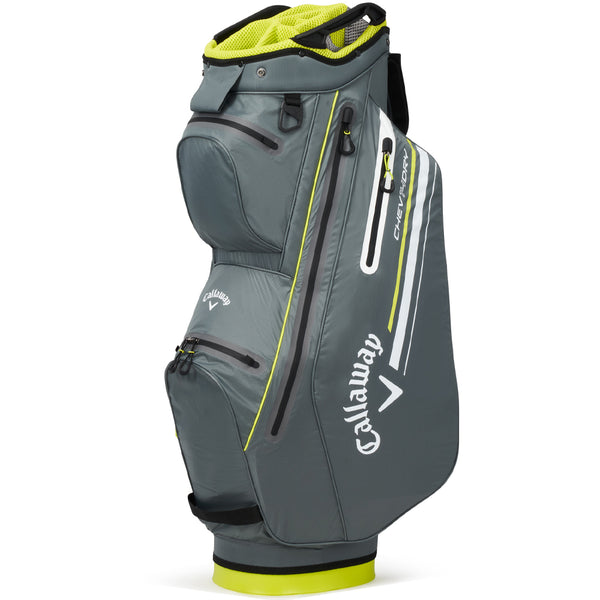 Callaway Chev Dry 14 Waterproof Cart Bag - Charcoal/Yellow