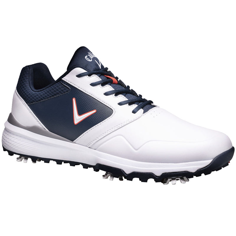 Callaway Chev LS Waterproof Spiked Shoes - White/Navy/Red