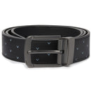 Callaway Chev Print Leather Belt - Caviar