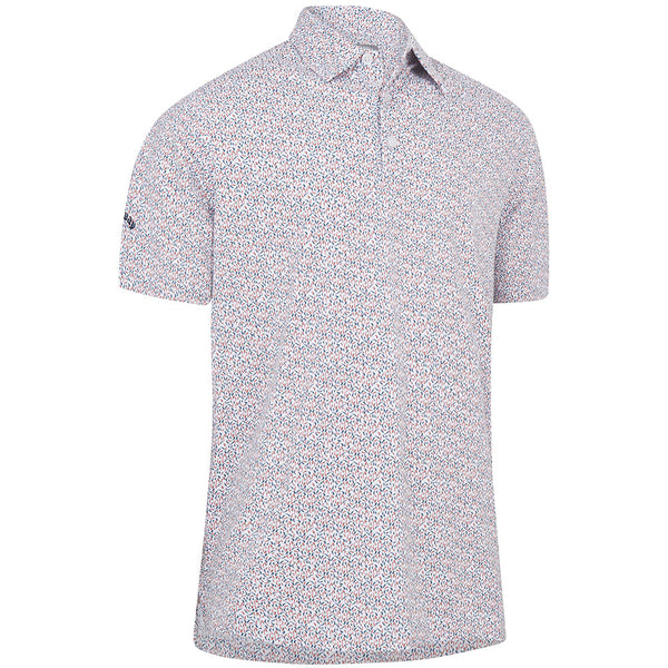 Callaway Chillies Print Polo Shirt - Bright White
