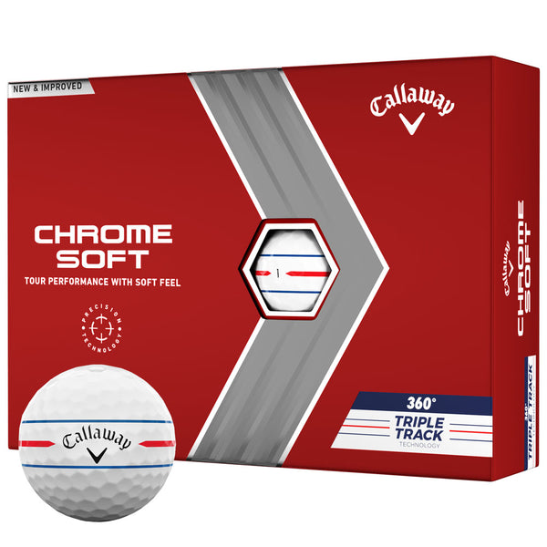 Callaway Chrome Soft 360 Triple Track Golf Balls (12 Pack)