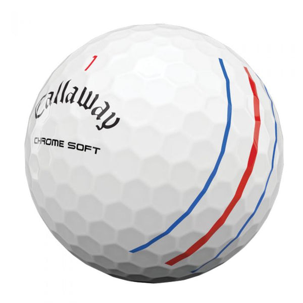 Callaway Chrome Soft Triple Track Golf Balls - White - 12 Pack