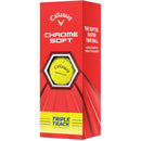 Callaway Chrome Soft Triple Track Golf Balls - Yellow - 12 Pack