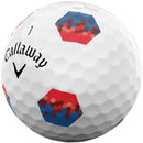 Callaway Chrome Soft Tru Track Golf Balls - Red/Blue - 12 Pack