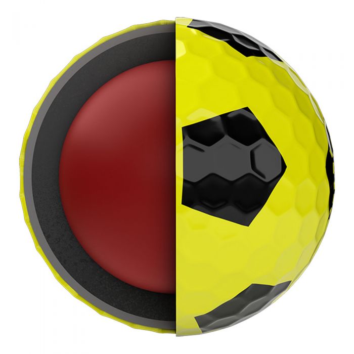 Callaway Chrome Soft Truvis Golf Balls - Yellow/Black - 12 Pack