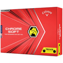 Callaway Chrome Soft Truvis Golf Balls - Yellow/Black - 12 Pack