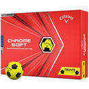Callaway Chrome Soft Truvis Golf Balls - Yellow/Black - 12 Pack