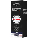 Callaway Chrome Soft X Triple Track Golf Balls - White - 12 Pack