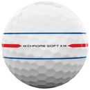 Callaway Chrome Soft X Triple Track Golf Balls - White - 12 Pack