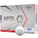 Callaway Chrome Soft X LS Golf Balls - Triple Track White - 12 Pack