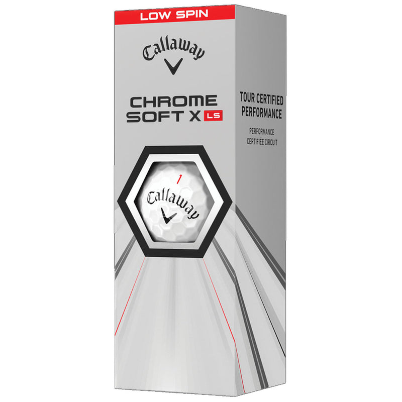 Callaway Chrome Soft X LS Golf Balls - White - 12 Pack