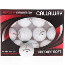 Callaway Chromesoft X Refurbished A-Grade Golf Balls - 12 Pack - White