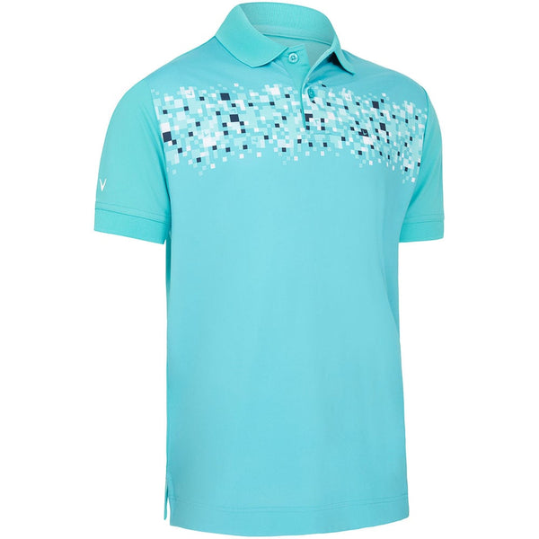Callaway Cut And Paste Print Polo Shirt - Baltic