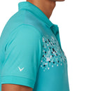 Callaway Cut And Paste Print Polo Shirt - Baltic