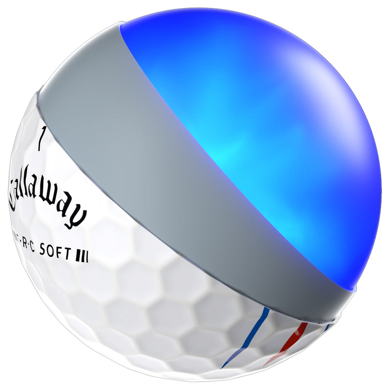 Callaway Ladies ERC Soft Reva Triple Track Golf Balls - White - 12 Pack