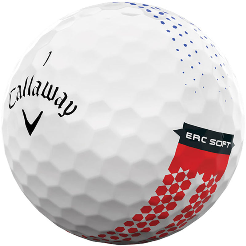 Callaway ERC Soft Triple Track 360 Fade Golf Ball - White - 12 Pack