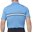 Callaway Heather Chest Stripe Polo Shirt - Magnetic Heather